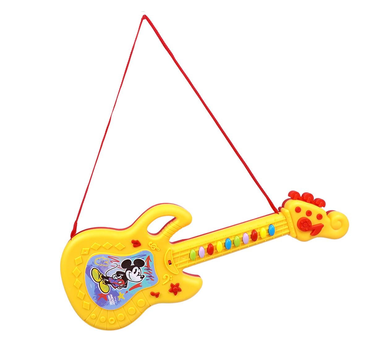 Kriiddaank Mickey Mouse Theme Musical Guitar - Sing-Along Battery Operated for Juniors and Toddlers | Fun & Educational Toy for Kids | Safe, Engaging & Interactive Play-image-7
