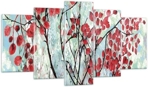Tableau salon moderne feuilles | Ne laissez plus vos murs vides, optez pour ce cadre 100x50