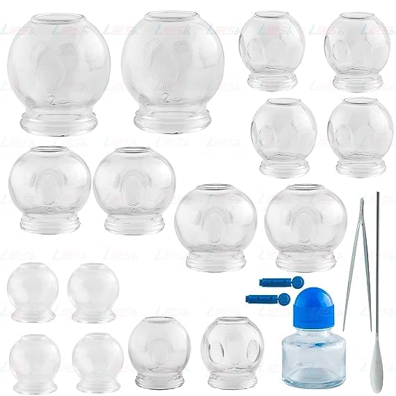 Vacuum 16 Cups Chinese Medical Magnetic Acupuncture Vacuum Cupping Set Professional Cupping Kit Cupping Therapy Set 16 Glass Cups for Acupuncture Vacuum Therapy (B0CDXSY7LW) Amazon Price History, Amazon Price Tracker