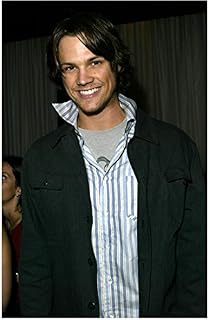 Jared Padalecki 8 Inch x 10 Inch Photograph Supernatural Gilmore Girls House of Wax Half of Striped Collar Flipped Up kn