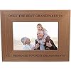 Customgiftsnow only the best grandparents get promoted to great grandparents wood picture frame holds 4×6 inch photo great christmas fathers day for parents 4×6 inch horizontal  urban country home decor