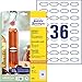 Produktbild AVERY Zweckform 360 Flaschenetiketten selbstklebend (40x20 mm, Oval, Aufkleber Ideal für Einmachgläser, Gewürzgläser, Likörflaschen, Selbstgemachtes aus Der Küche, Art. 5086) 10 Blatt Weiß