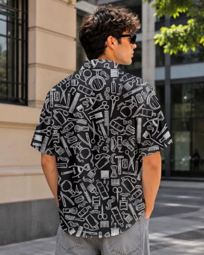 Image of 99TIMORO Funny Movie Mens Hawaiian Shirts Button Down Short Sleeve