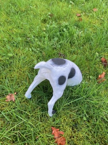 Hund Grabend Buddelnder halber Gartenfigur schwarz Figur Garten u. innen Deko