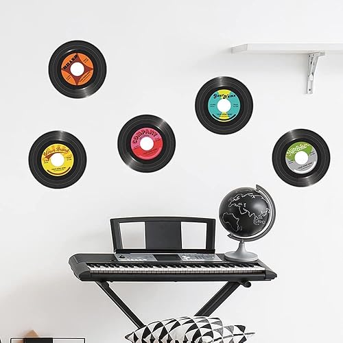 Miniatura 6 de WrtmyR Paquete de 5 discos de vinilo en blanco, kit de collage de pared de 11 pulgadas, imágenes estéticas, pósteres de cubierta de álbum de CD,