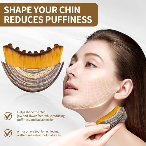 Image of 2026 New Lymphatic Contour Face Brush, Contour Face Brush for Lymphatic Drainage, Ergonomically Designed to Fit The Skin Precisely