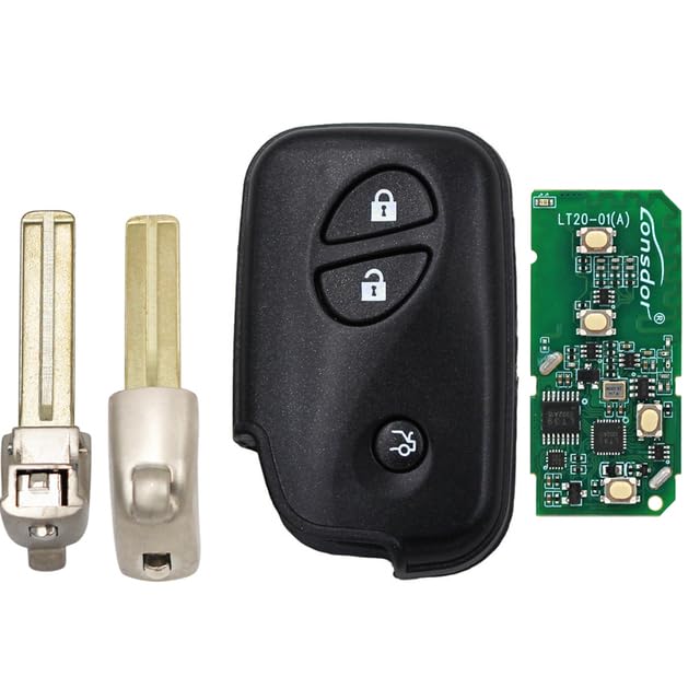 Auto Part - Ecusells 2/3/4 Buttons Smart Keyless Go Remote Key Fob 433Mһz 4D Chip for Lexuss CT200H RX350 RX450H RX270 B74EA F433 B77EA A433 (key with blade 1 FSK 433Mһz)