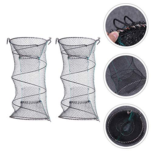 BESPORTBLE Redes de pesca para castiços, armadilha de caranguejo, lagosta, camarão, rede dobrável de