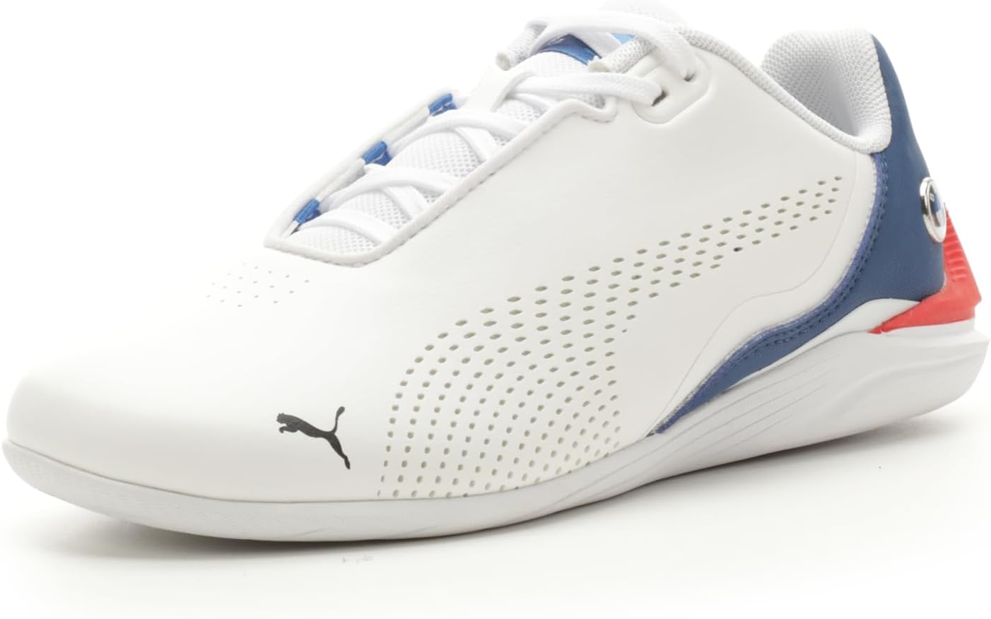 PUMA Kids BMW Sneaker, White-Pro Blue, 7 US Unisex Toddler