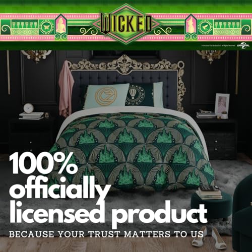 Image of Collectibles Wicked Lux Bedding 5 Piece Super Soft Reversible Comforter and Sheet Set with Sham, Twin, (Officially Licensed Product) By Franco