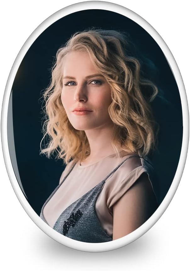 Personalized Ceramic Photo for Headstone, Waterproof Picture for Grave Cemetery Tombstone Pictures Porcelain Cameo Funeral Portrait Memorial Monument Photo for Burial Stone Hanging Decorative Tiles