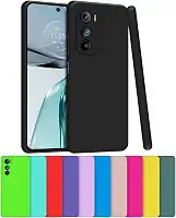 Capa Capinha Case Compatível Motorola Moto G52 / G82 Silicone Aveludada Com Proteção De Câmera (VERMELHO)