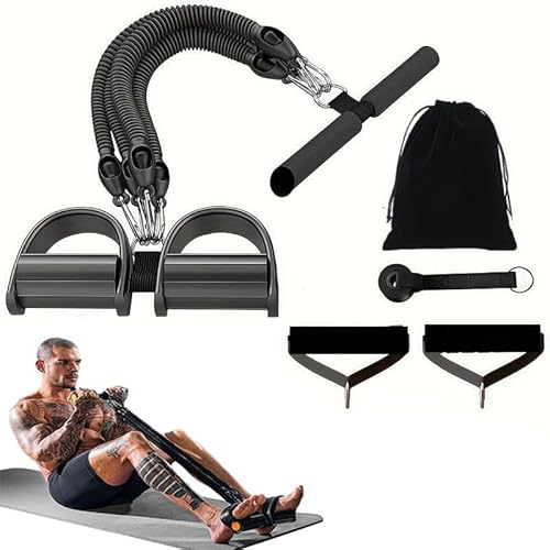 Upgrade 21 Fitness Resistance Bands-4 Tube Pedal Ankle Puller, 2025 New Stretch Bands for Exercise Sit Up AB Training Equipment Workout for Women and Men