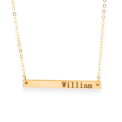 Skinny Gold Bar Necklace, Long Bar Monogram Necklace, Personalized Jewelry Initial Pendant, Horizontal Nameplate Thin Bar Necklace in Gold fill, Skinny Gold Bar Necklace, Long Bar Monogram Necklace, Personalized Jewelry Initial Pendant, Horizontal Nameplate Thin Bar Necklace in Gold fill,