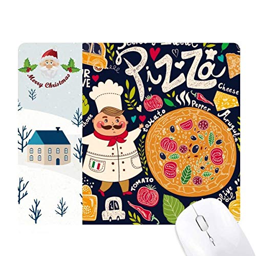 Tapis de souris pizza italie de maison avec motif de tomato foods