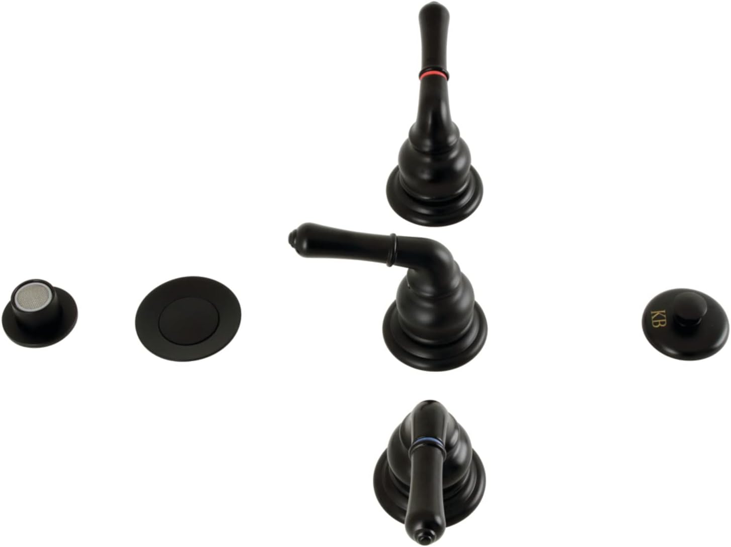 Kingston Brass KB328FL Royale Bidet Faucet, Brushed Nickel, 13.66 x 3.92 x 3.05