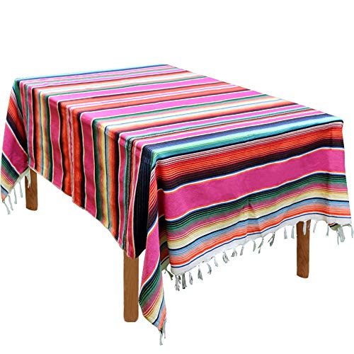 Nappe mexicaine rectangulaire coton pour déco table anniversaire - 2