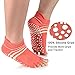 Meaiguo Yoga Socks Non Slip Skid Toeless Grips for Pilates Barre Women 4 Pack