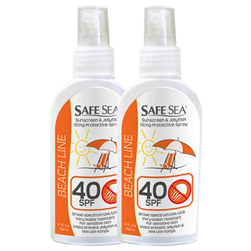 Safe Sea Anti-jellyfish Sting Protective Spray - Sunscreen - Sunblock - Sea Lice - Jelly Fish SPF40 (2 Sale 40 SPF)
