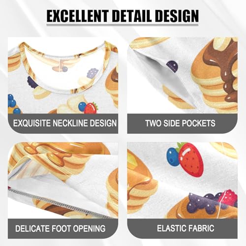 Pajama Short Sets Traditional Pancake Soft Cotton Summer Sleepwear 2 Piece PJS Size 5-14T3