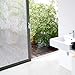 Window Film Non Adhesive Frosted Film Privacy Window Sticker Self Static Cling Vinly Glass Film Anti UV Decorative for Home Office Rain 35.4 Inch x 6.5 Feet