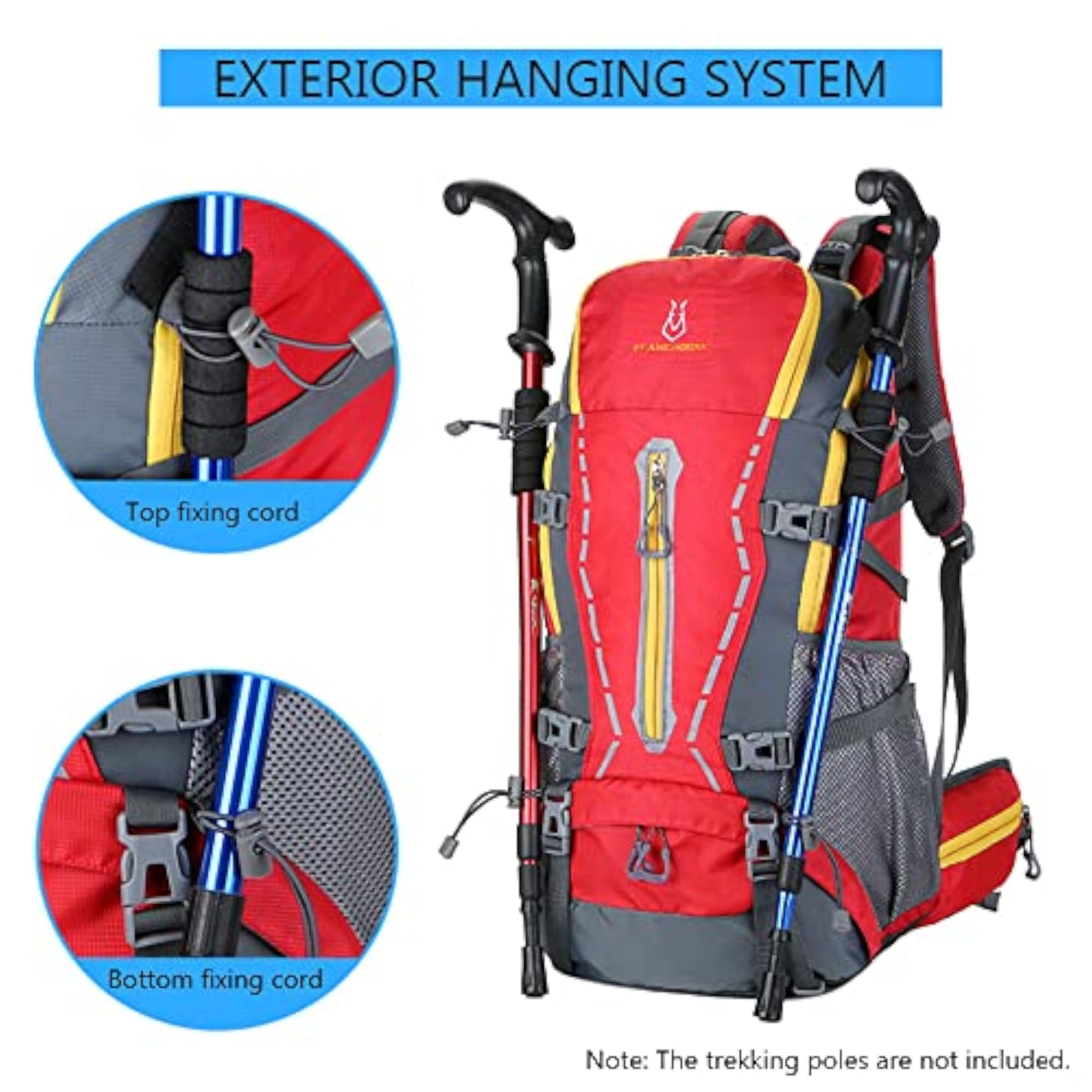 Outdoor Water Resistant Hiking Backpack for Men and Women