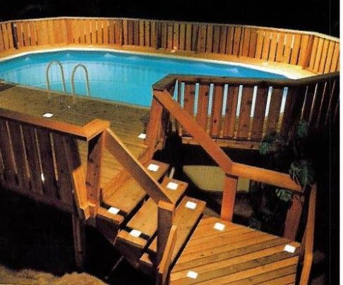 Deck Lights - 4" x 3" - 4 Pack Add On - for Decks, Docks & Stairs
