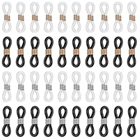 40 Stück Brillenkette Verbindung Brillenkettenenden 4 Stile Silikon Brillenband Anschlüsse Brillenverbinder Verstellbare Brillenkettenhalter Sonnenbrillen Kette Brillenbänder Brillenketten Anschlüsse