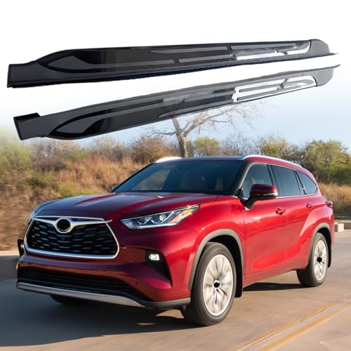 Marchepieds latéraux pour Toyota Highlander XU70 2020-2025 en aluminium