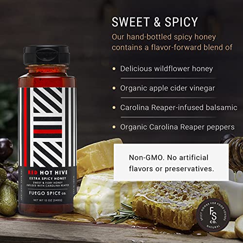 Red Hot Hive Miel Picante Extra 12 oz miniatura 3