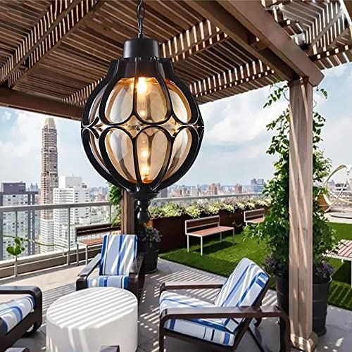 Candelabros de techo E27 para balcones vintage y terrazas de villas 4