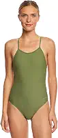Maiô feminino atlético Micro Back – Traje de banho competitivo para natação de colo