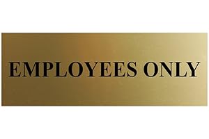 Basic Employees Only Wall or Door Sign - Easy Installation | Staff Only Signage‌