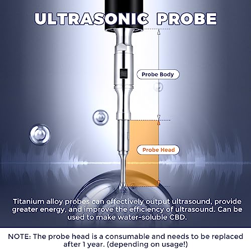 Bonvoisin Touch Screen Ultrasonic Homogenizer Emulsifier Sonicator Processor Cell Disruptor Mixer With 20Mm Probe (2000W, 1000-3000Ml) #TOP2