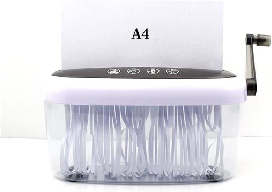 Mini Manual Small Paper Desktop Office A4 Household Financial Bills File Hand Shredder