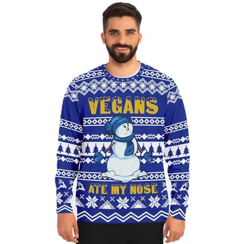 Vegans Ate My Nose Snowman Jumper