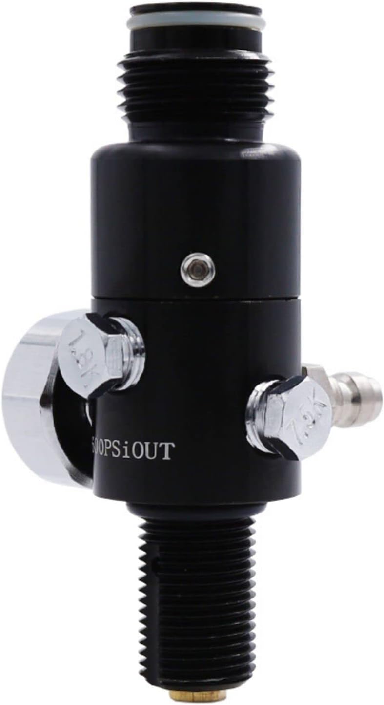 TUXING 4500Psi Pcp Paintball Air Tank Regulator & Valve Guage, Durable Aluminum
