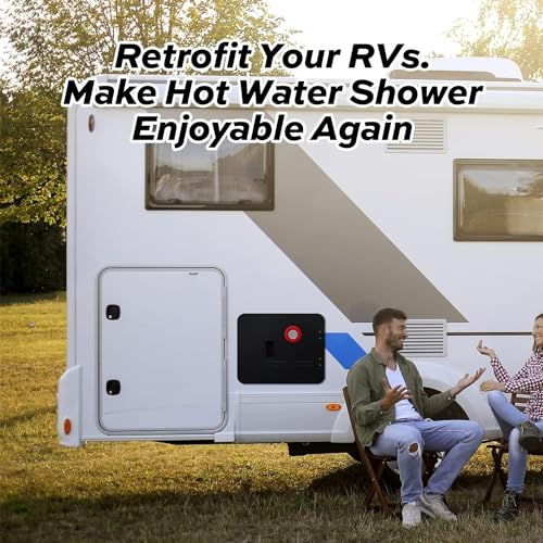 Image of FOGATTI 15 x 18 Inches RV Water Heater Black Door. ONLY Door kit for FOGATTI RV Tankless Water Heaters, Water Heater not Included | ONLY Door kit for FOGATTI RV Tankless Water Heaters, Water Heater not Included