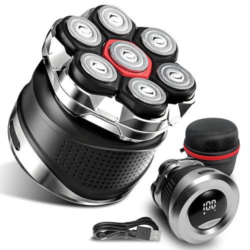 Head Shavers for Bald Men, 7D Electric Razor, 7DWet/Dry Shaving, ...