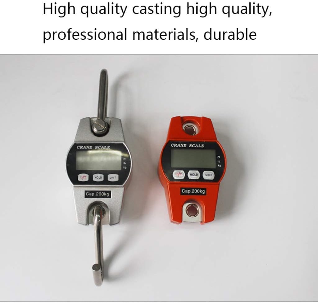Digital Electronic Crane Scale, 300Kg /661 Lb*0.1 Kg Heavy Duty Compact Hanging Scale Hoists Scale with Led Mini Industrial Digita