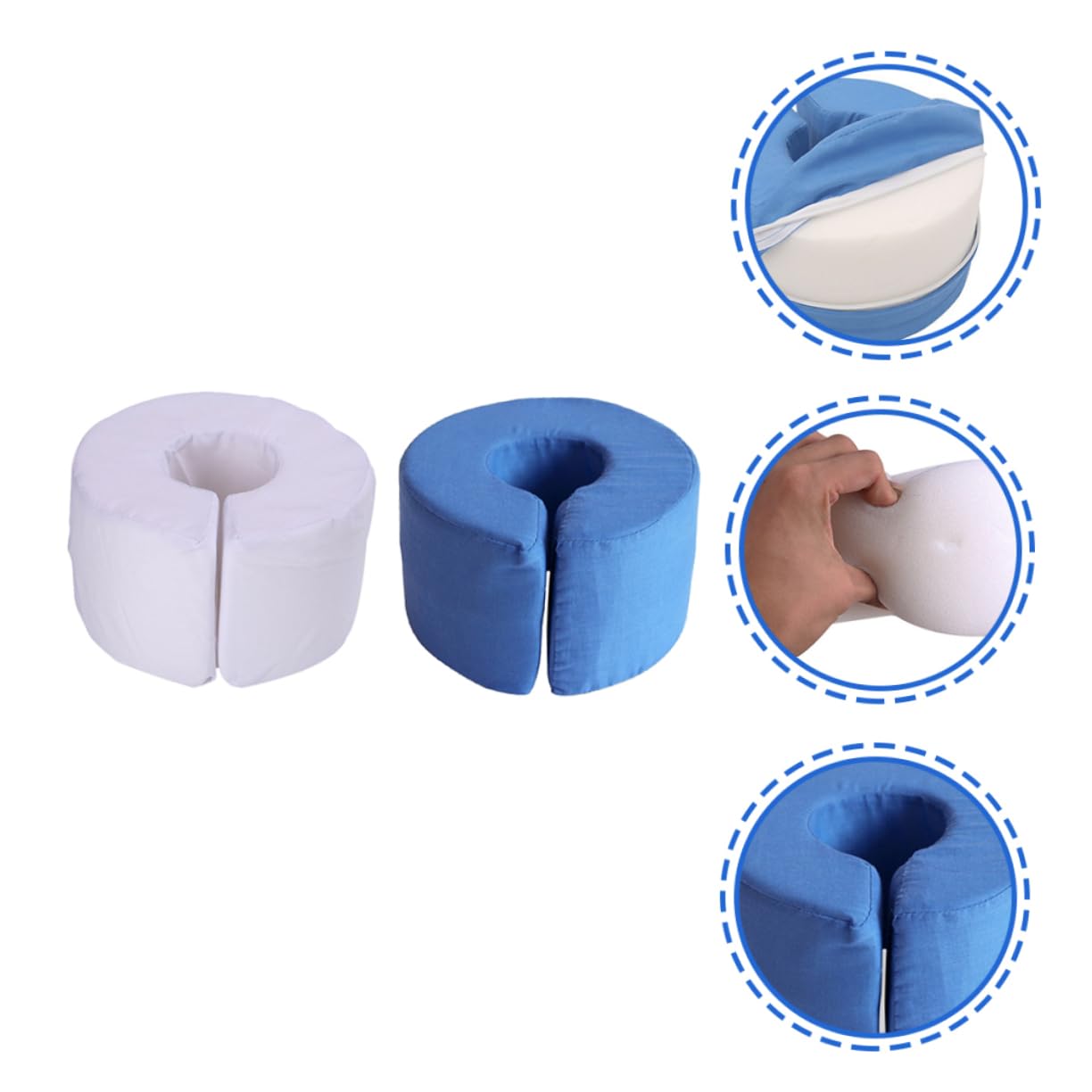 Cuscino Per Piedi 2 Pezzi – 17x10 Cm In Spugna Con Cinghia Di Fissaggio, Traspirante Per Sollevare Gambe E Ridurre Gonfiore