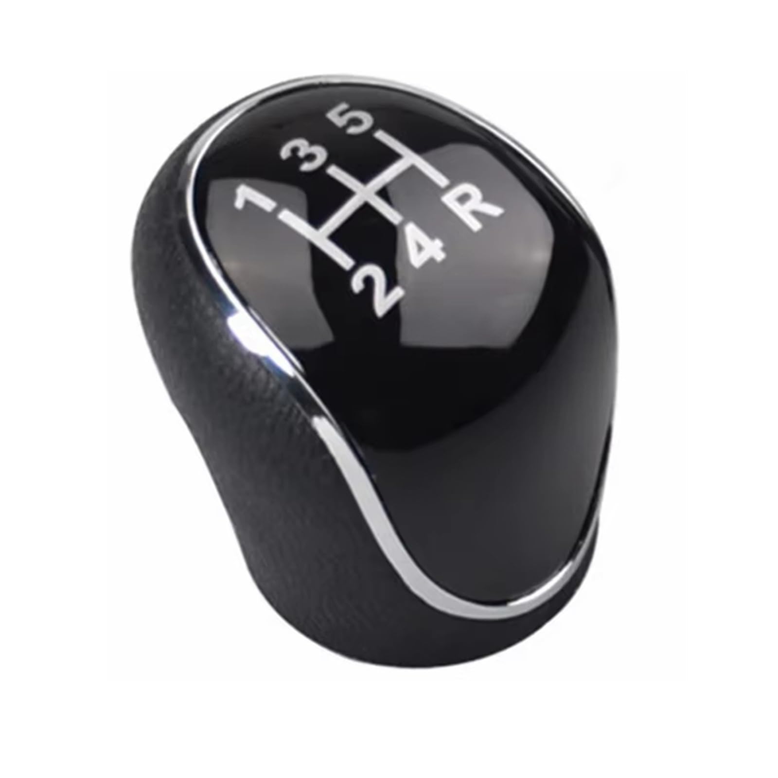 EFDDTBHE Compatible with Hyundai for IX35 2012 2013 2014 2015 2016 5/6 Speed Gear Shift Knob Car Parts Auto Accessories Shifter Handle(12345R Black)