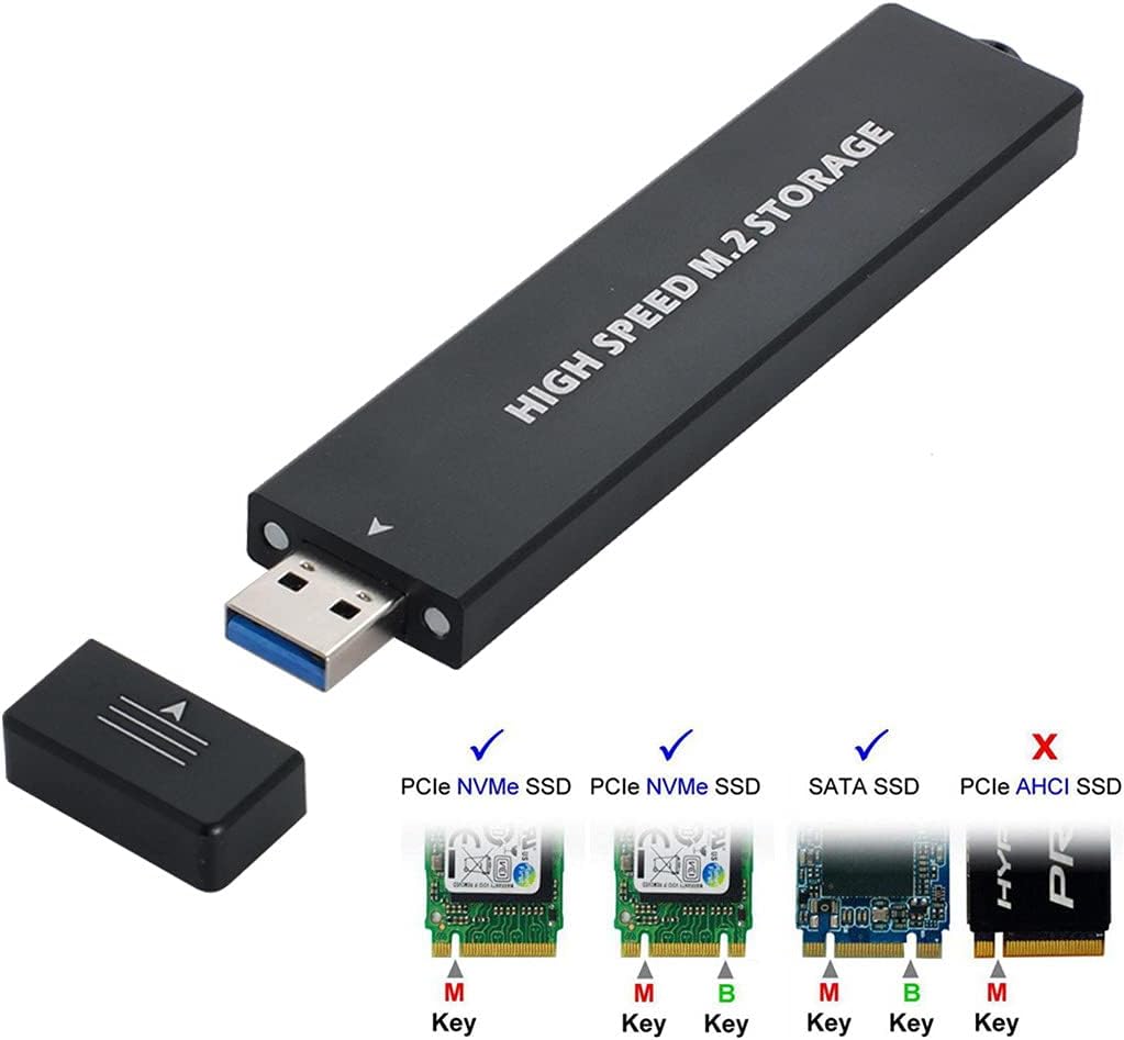 NFHK USB 3.0 to NVME M-Key M.2 NGFF SATA SSD External PCBA Case Conveter Adapter RTL9210B Chipset