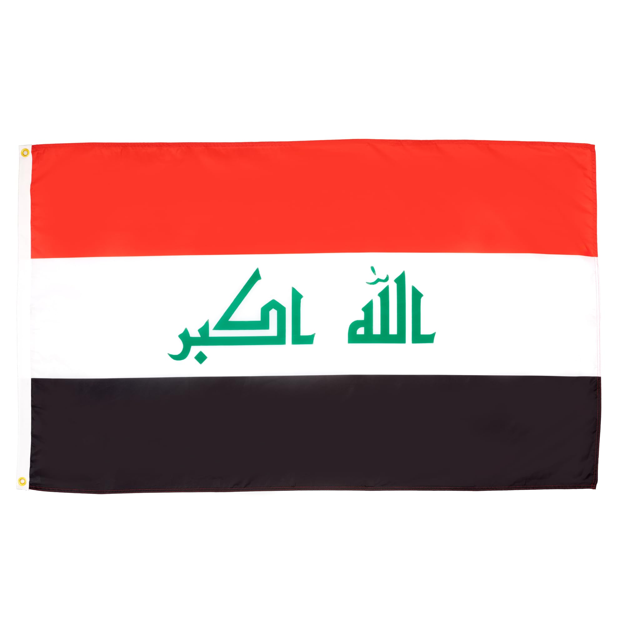 AZ FLAG - Iraq Flag - 2x3 Ft - 100D Polyester Iraqi Banner with Two Metal Grommets - Fade Resistant - Vivid Colors - 2' x 3' Feet - 90x60 Cm