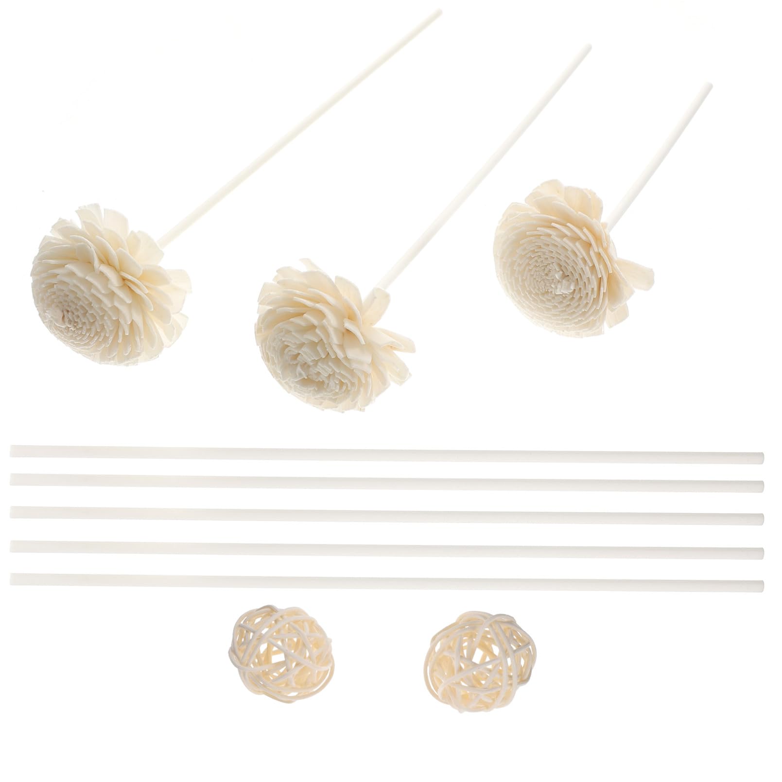 Mobestech 5 Boxen Ätherische Öl Diffuser Sticks Teiliges für Raumduft für Diffuserflaschen für Wohnzimmer Schlafzimmer und Büro Erzeugt Frischen Duft und Angenehme