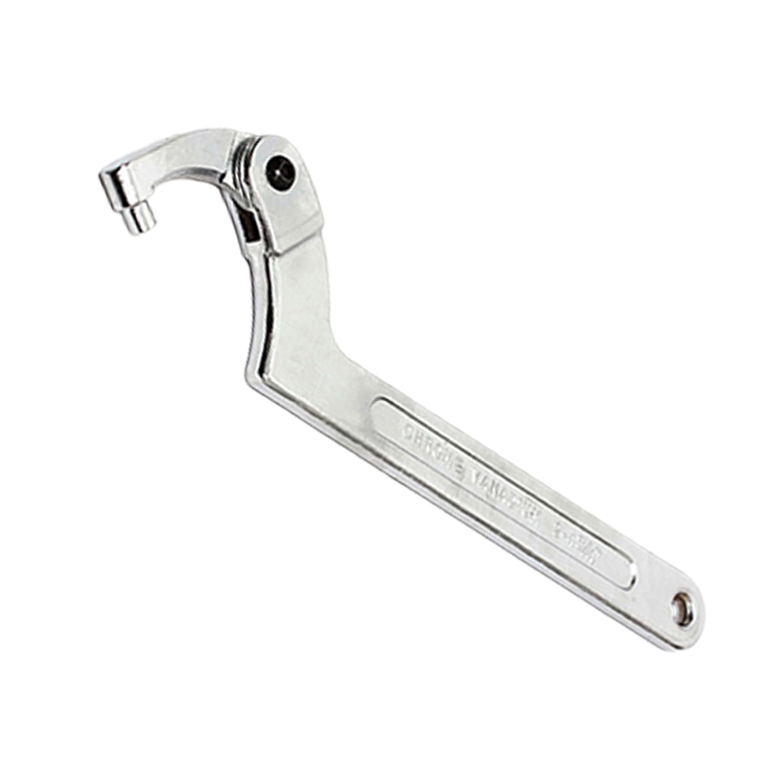 Oxxggkao Round Head Effective Steel Water Meter Tool Including Square/Round End Adjustable Hook Wrench For Tight Areas Spanner Water Meter