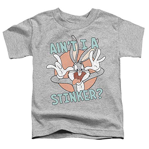 Looney Tunes Aint I A Stinker Unisex Toddler T Shirt for Boys and Girls, Small (2T) Athletic Heather