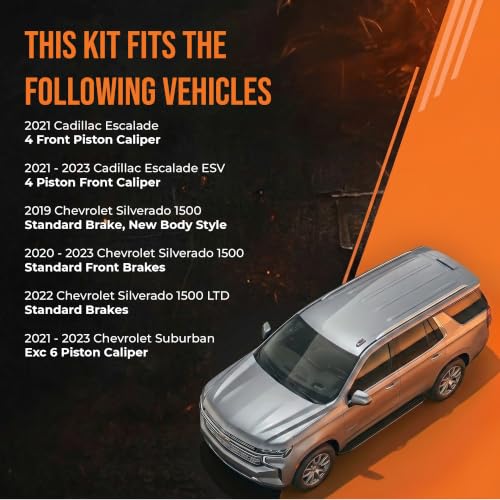 Image of Max Advanced Brakes Front & Rear Brake Kit For Chevrolet Silverado 1500
