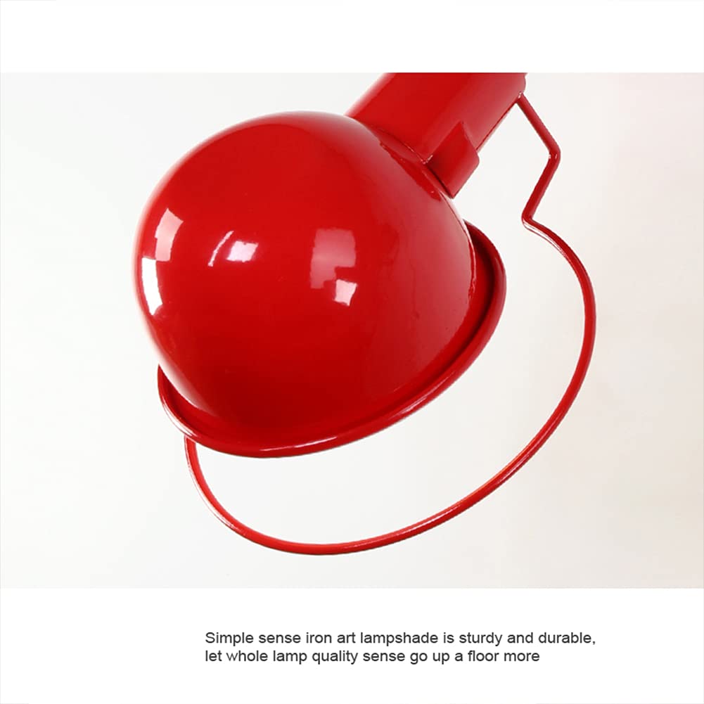 Obrotowa 5W metalowa lampa ścienna wewnętrzna LED, ciepła biel 3000K, styl industrialny retro vintage, idealna do salonu, sypialni, korytarza, schodów, biała, gniazdo: E14
