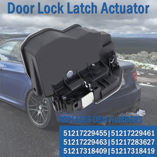 Image of Front Left Driver Side Door Lock Actuator Compatible with BMW 135i, 118i, 320i, 328i, 330i, 528i, 535i, Door Latch Replaces 51217229455, 51217229461, 51217229463, 51217283627